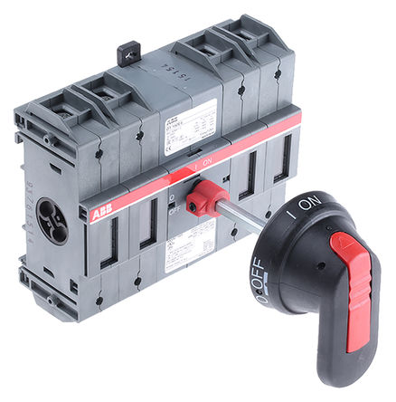 ABB - OT160E4 - ABB IP20 4 DIN 찲װ ۶ϸ뿪 OT160E4, 200 A, 75 kW		