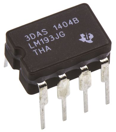 Texas Instruments - LM193JG - Texas Instruments LM193JG 2ͨ Ƚ, ·©·, 1.3s, ֵԴѹ, 8 CDIPװ		