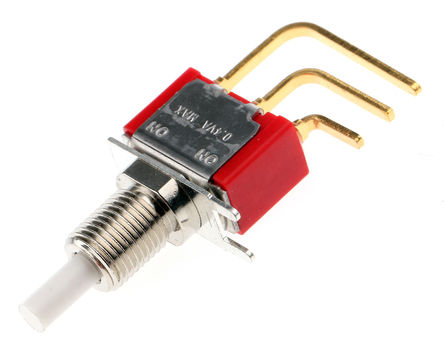 RS Pro - 7MSLP1B6M7RES - RS Pro 7MSLP1B6M7RES  ˫ PCB ť, 400 mA @ 20 V		