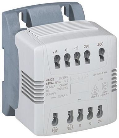 Legrand - 0 442 66 - Legrand 400VA 尲װѹ 0 442 66, :230V ac, 400V ac μ:115V ac, DIN 		