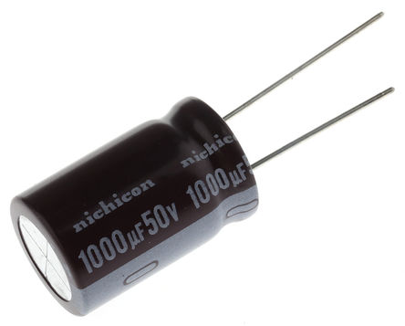 Nichicon - UPW1H102MHD - Nichicon PW ϵ 50 V ֱ 1000F ͨ  UPW1H102MHD, 20%ݲ, +105C		