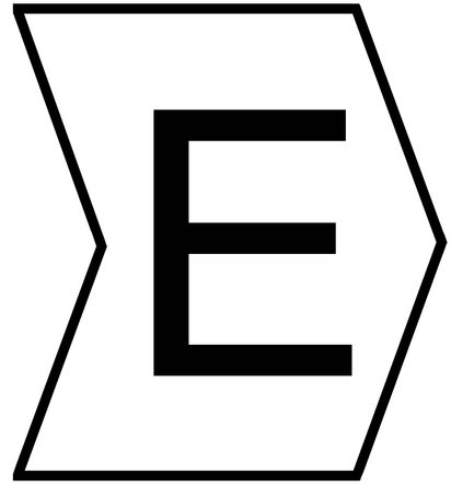 HellermannTyton - 901-10542 - HellermannTyton HGDC ϵ 1000װ ׵׺ й̶ ±ʶ 901-10542, 3.5mm, 1  3mmֱ, ӡ"E"ͼ		