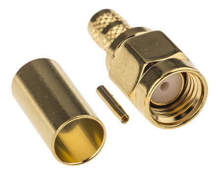 Amphenol - RSMA1111A1-3GT50G-1A-50 - Amphenol RSMA1111A1-3GT50G-1A-50 С 50 °װ SMA  ͷ, ѹӶ˽, ෴, RG223		