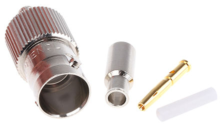 Amphenol - B6121E1-ND3G-6-75 - Amphenol 75 ֱ °װ ĸ BNC  B6121E1-ND3G-6-75, 0  1GHz, ѹ ˽, RG179, RG179 A/B, RG187, 		