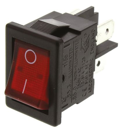 Arcolectric - H8553VBNACB - Arcolectric H8553VBNACB DPST ɫ ̰忪,  - , 15 A @ 250 V , IP40		