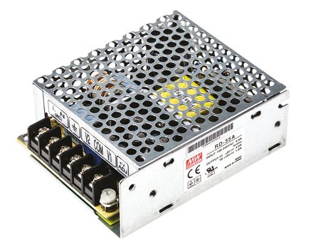 RS Pro - RD-35A - RS Pro 32W 2 ǶʽģʽԴ SMPS RD-35A, 125  373 V dc, 88  264 V ac, 5 V dc, 12 V dc, 1 A, 4 A		