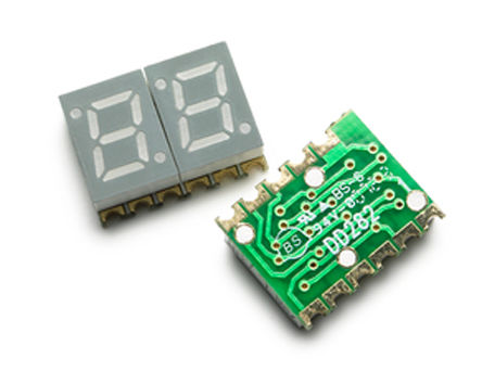 Broadcom - HDSM-291C - Broadcom HDSM ϵ 2ַ LED  ɫ LED ʾ HDSM-291C, 7.5 mcd, ͡, 7mmַ, 氲װ		