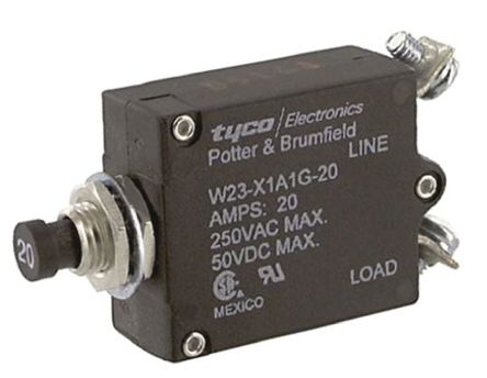 TE Connectivity - W23-X1A1G-20 - TE Connectivity W23 ϵ 20A 1  ȴŶ· W23-X1A1G-20, 50 V dc, 250 V ac		