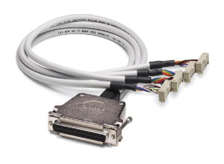Phoenix Contact - 2302489 - Phoenix Contact 2302489 1m D-Sub 14  - 4  IDC 37  ĸ - ĸ , ʹMitsubishi Melsec Q		