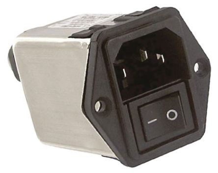 TE Connectivity - 6CFE1 - TE Connectivity װ C14 IEC ˲ ͷ 6CFE1, ζ˽, 6A, 250 V 		