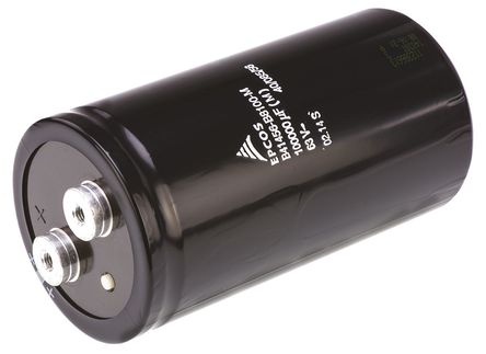 EPCOS - B41456B8100M - EPCOS B41456 ϵ 63 V ֱ 0.1F  B41456B8100M, 20%ݲ, 3m(ֵ), +85C		