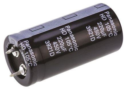 Panasonic - EETHD2W221HJ - Panasonic HD ϵ 450 V ֱ 220F ͨ  EETHD2W221HJ, 20%ݲ, +105C		