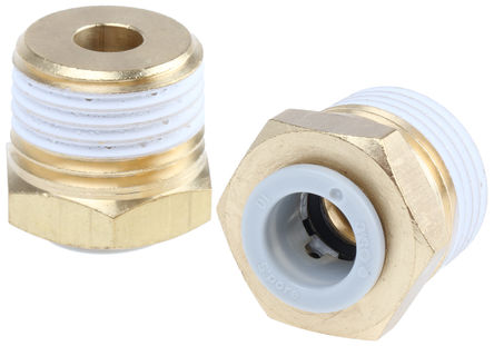 SMC - KQ2H10-04AS - SMC KQ2 ϵ KQ2H10-04AS ͭ ֱ-, R 1/2 , ʽ 10 mm, -5  +60C		