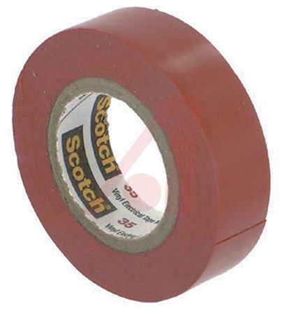 3M - 35-RED-1/2 - 3M 3M? 35 ɫ ϩ Ե 35-RED-1/2, 3000Vѹ, 6m x 12.7mm x 0.18mm		