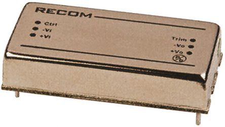 Recom - RP30-4805SFW - Recom RP30 FW ϵ 30W ʽֱ-ֱת RP30-4805SFW, 18  75 V ֱ, 5V dc, 6A, 1.6kV dcѹ, 88%Ч, 2 x 1 inװ		