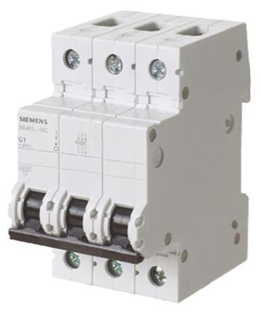 Siemens - 5SJ63047CC20 - Siemens Sentron 5SJ6 ϵ 3 4 A MCB 5SJ63047CC20, 6 kA Ͽ, C բ		