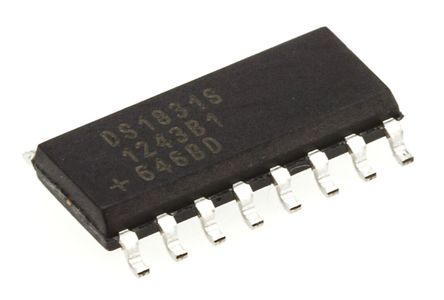 Maxim - DS1831S+ - Maxim DS1831S+ ѹ, ֶλ, ڶԴ΢ʾ, 16 SOICװ		