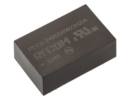 Recom - REC5-2405SRWZ/H2/A - Recom REC5 ϵ 5W ʽֱ-ֱת REC5-2405SRWZ/H2/A, 9  36 V ֱ, 5V dc, 1A, 1kV acѹ, DIPװ		