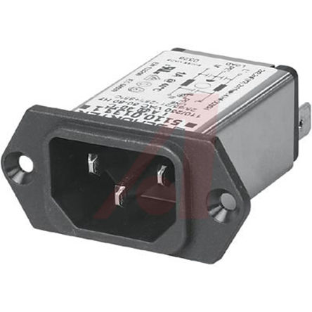 Schurter - 5110.0333.1 - Schurter ݶ C14 IEC ˲ ͷ 5110.0333.1, Ӷ˽, 3A, 125 (UL/CSA) V 250 (IEC) V 		