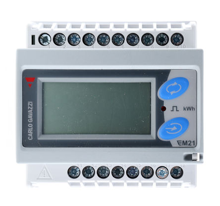 Carlo Gavazzi - EM2172DAV53XOSX - Carlo Gavazzi EM2172D ϵ EM2172DAV53XOSX 68 x 68 mm 3  7λ LCD ֹʱ, 0.5%, 		