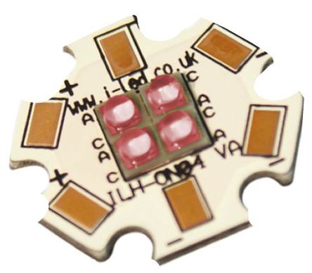 Intelligent LED Solutions - ILH-ON04-RED1-SC201. - ILS OSLON4 PowerStar ϵ 4 ɫ Բ LED  ILH-ON04-RED1-SC201., 328 lm		