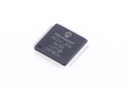 Microchip - PIC24FJ256GA106-I/PT - Microchip PIC24FJ ϵ 16 bit PIC MCU PIC24FJ256GA106-I/PT, 32MHz, 256 kB ROM , 16 kB RAM, TQFP-64		