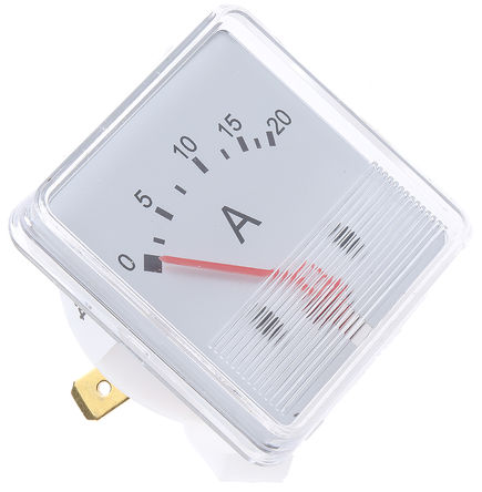 HOBUT - F3PAM1801-20A - Moving iron ammeter,20A 48x48mm		