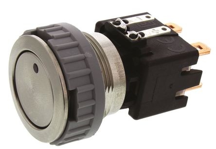 Schurter - 1241.6833.1121000 - Schurter 1241.6833.1121000 IP64ǰ IP00 Ȼɫ  ˫- ɫLED 尲װ ť, 12 A@ 250 V 		