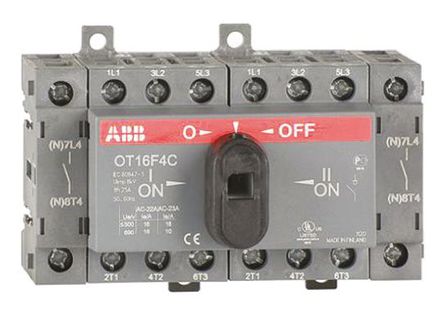 ABB - OT16F4C - ABB 4 DIN 찲װ ۶ϸ뿪 1SCA104831R1001, 4 , 16 A		