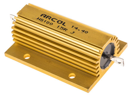 Arcol - HS100 15R J - Arcol HS100 ϵ HS100 15R J 100W 15 5%  尲װ̶ֵ, Ӷ, Ƿװ		