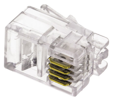 COMMSCOPE - 737628-4 - COMMSCOPE 4P4C Cat3  RJ22 ģ黯ͷ 737628-4, °װ, ͭо		
