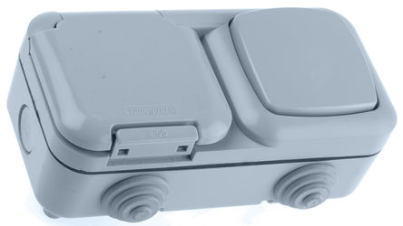 Theben / Timeguard - TPS203 - Theben / Timeguard Powerseal ϵ IP55 1 ǳɫ ̼  G  - Ӣʽ  TPS203, 迪, 13A, 230V ac		