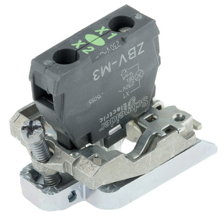 Schneider Electric - ZB4BVM3 - Schneider Electric XB4 ϵ  ZB4BVM3, 230  240 V, ɫ LED, ݶӶ		