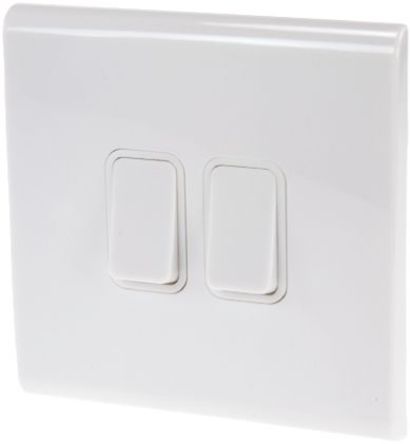 Deta - 8602WH - Deta ݶ̼֬ ϵ 2 Ⱥ 2 · BS ׼ IP2X 10 A 230 V  ɫ  ̼֬  ƿ 8602WH, ƽӰװ, 1, ϵݶӶ		