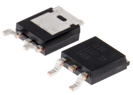 DiodesZetex - ZLDO1117K33TC - DiodesZetex ZLDO1117 ϵ ZLDO1117K33TC ѹ, 2.7  18 V, 3.3 V, 2%ȷ, 1A, 3 TO-252		
