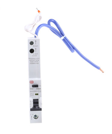 Wylex - NHXSBS1C32 - Wylex NH ϵ SP C RCBO, RSNHXSBS1C32, 32A, 6 kA·		