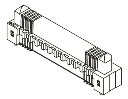 Samtec - ERM8-010-05.0-S-DV-TR - Samtec ERM8 Edge Rate ϵ 20· 0.8mmھ (2) ֱ PCB  ERM8-010-05.0-S-DV-TR, Ӷ˽, 1.4A, 氲װ		