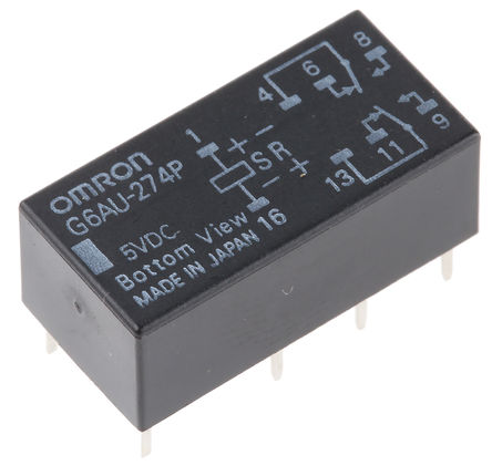 Omron - G6AU274P5DC - Omron G6AU274P5DC ˫˫ װ ̵, 2 A, 5V dc		