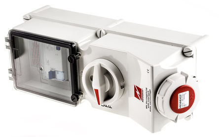Mennekes - 24202 - Mennekes IP67 ɫ 3+E  16A PC ҵԴ,  24202, 400V, 134 x 364 x 162mm		