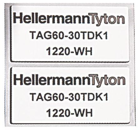 HellermannTyton - 596-00558 - HellermannTyton ǩ, 12.5mm x 27mm		