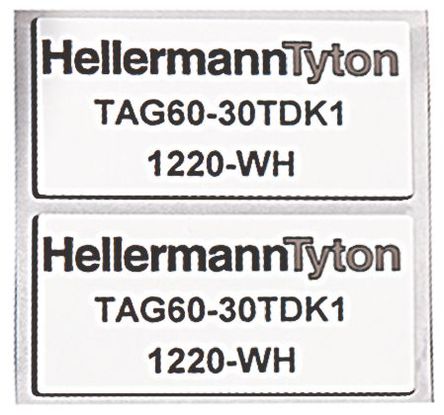HellermannTyton - 596-00558 - HellermannTyton ǩ, 12.5mm x 27mm		