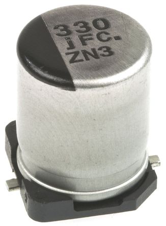 Panasonic - EEEFC0J331P - Panasonic FC SMD ϵ 6.3 V ֱ 330F SMD  EEEFC0J331P, 20%ݲ, +105C, Fװ		