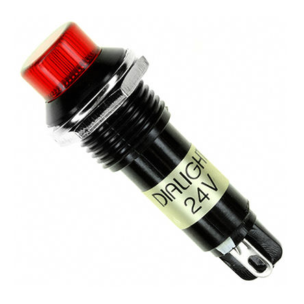Dialight - 612-3132-140F - Dialight 612-3132-140F ͹ ɫ  LED, ӽӶ, 12.5mmװ׳ߴ, 24 V ֱ		