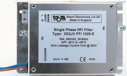 Omron - 3G3JVPFI3005E - Omron EMI ˲, 5 A, 400 V , 0.4 kW, 169 x 111 x 50 mm, ʹ CIMR-J7AZ 40P2, CIMR-J7AZ 40P4		