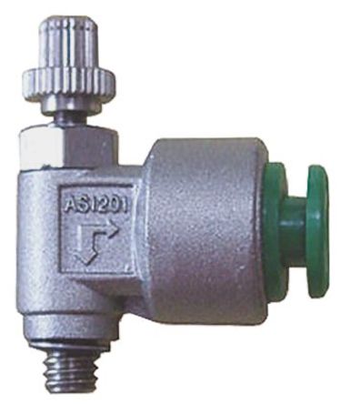 SMC - AS2201-02-F06S - SMC AS ϵ ٶȿ AS2201-02-F06S, 1Mpaѹ, R 1/4  , R 1/4  , 1/4 in, 1/4 in		