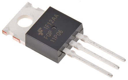 Fairchild Semiconductor - FQP11P06 - Fairchild Semiconductor QFET ϵ P Si MOSFET FQP11P06, 11.4 A, Vds=60 V, 3 TO-220Fװ		