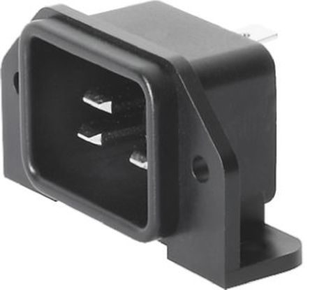 Schurter - 6163.0019 - Schurter 尲װ C20 IEC ͷ 6163.0019, Ӷ˽, 16A, 250 V 		