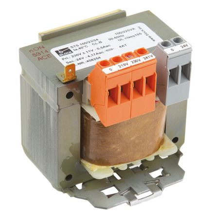 Block - STS100/23/24 - Block 100VA DIN 尲װѹ STS100/23/24, 1, :218V ac, 230V ac, 242V ac μ:24V ac, DIN 		