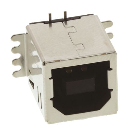 TE Connectivity - 1734517-1 - TE Connectivity 1 端口 直 母 B 型 USB 连接器 1734517-1, 表面安装		