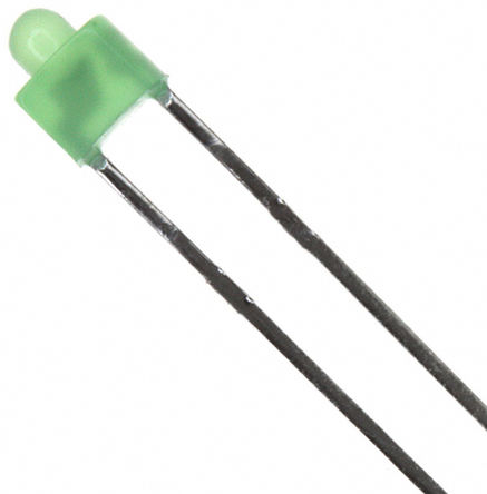 Kingbright - L-4060GD - Kingbright ɫ (568 nm ) LED L-4060GD, 2.5 V, 12 mcd, 70 ӽ 1.8 mm ͨ		